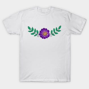 purple flower T-Shirt